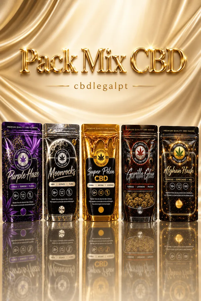 CBDLegalPT Flores CBD Pack Mix fleurs CBD 10 g 5 variétés