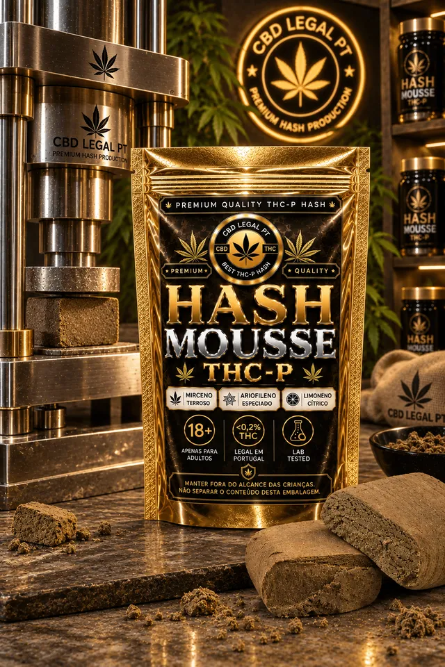 CBDLegalPT Premium hash Mousse THC-P 3,5 g notes douces