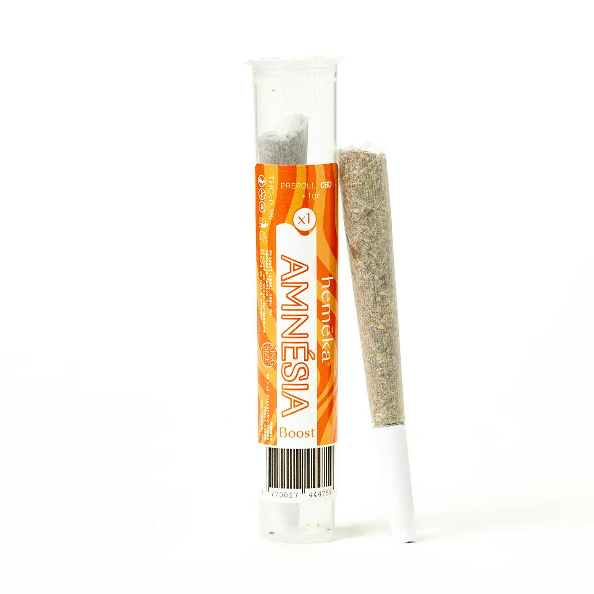 Hemēka Pré-roll CBD Amnesia Boost à l'unité sésame