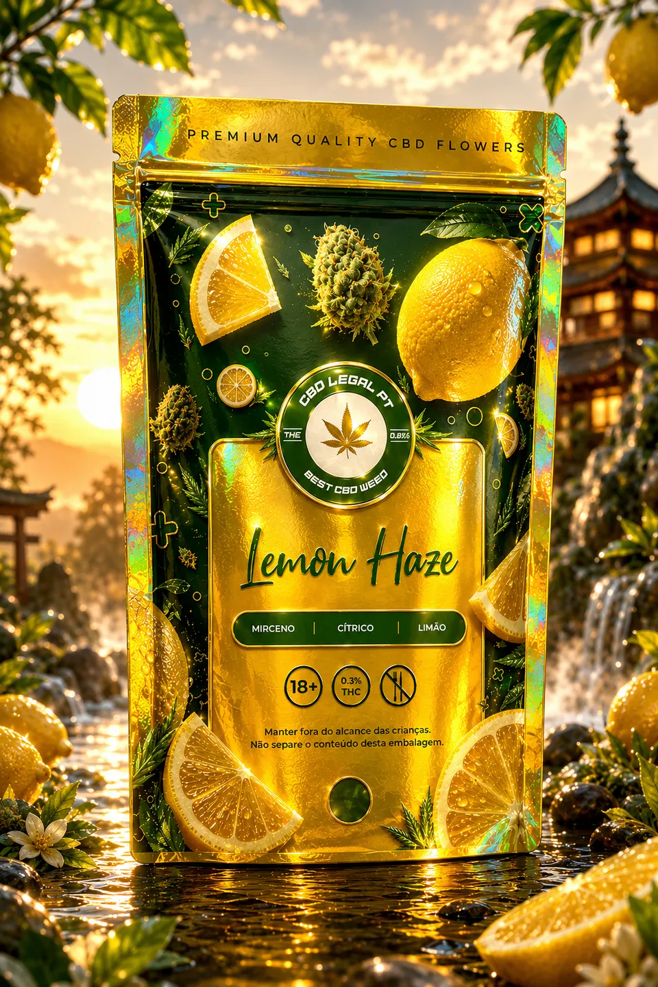 CBDLegalPT Lemon Haze fleur CBD 1g citron