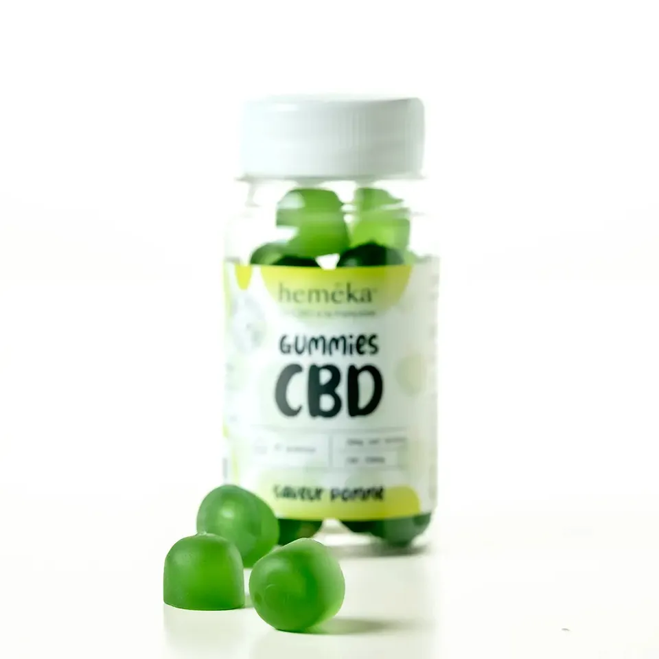 Hemēka Gummies & Bonbons CBD pomme gummies 10 mg 25 pièces