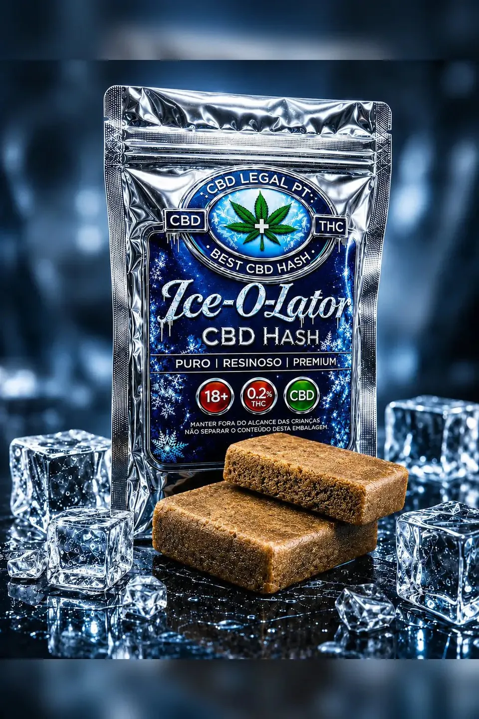 CBDLegalPT Hash CBD Ice-o-Lator résine 1 g 22% CBD