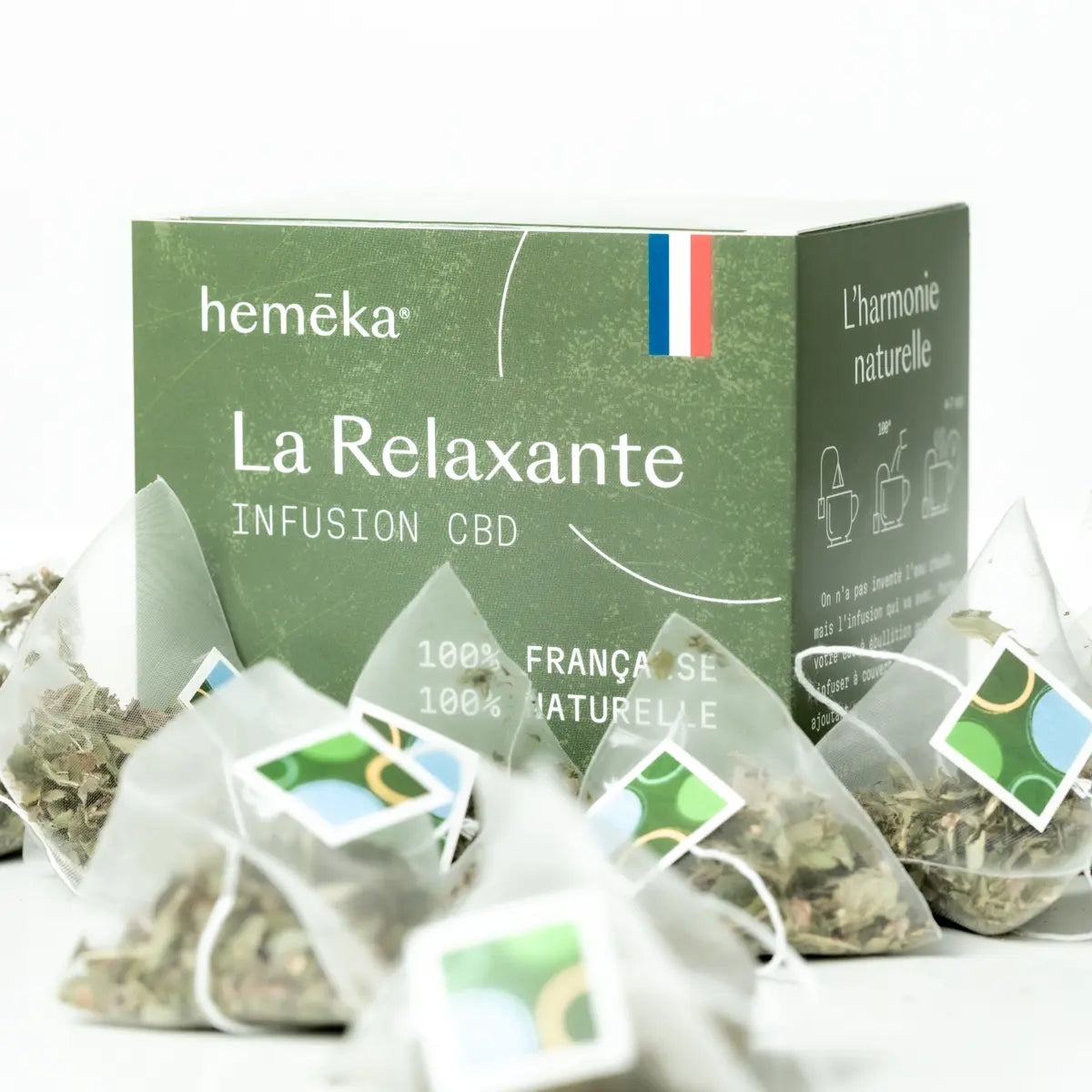 Hemēka Tisane et Infusion CBD La Relaxante 20 sachets