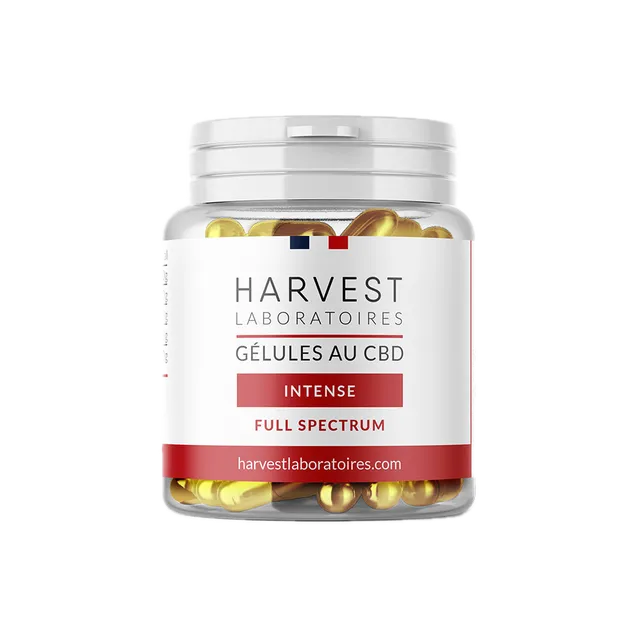 Harvest Laboratories Gélules CBD Cure Intense 30 gélules full spectrum