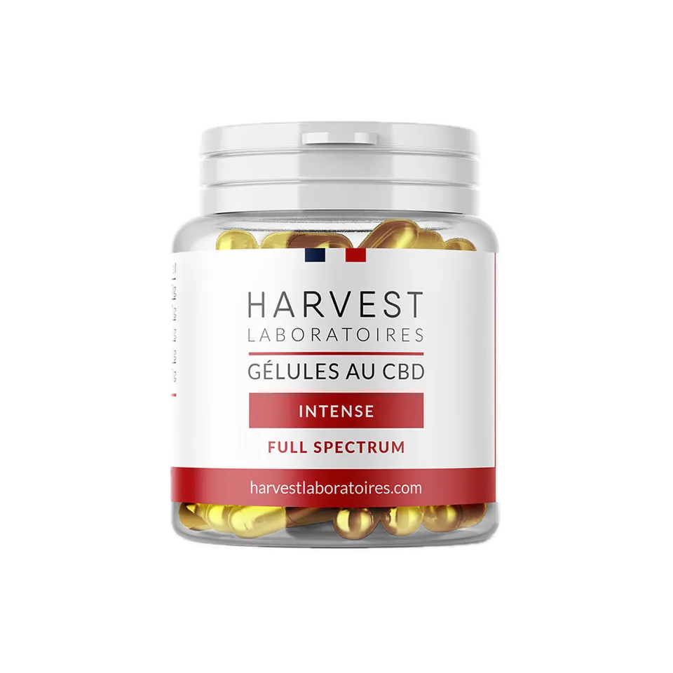 Harvest Laboratories Gélules CBD Cure Intense 30 gélules full spectrum