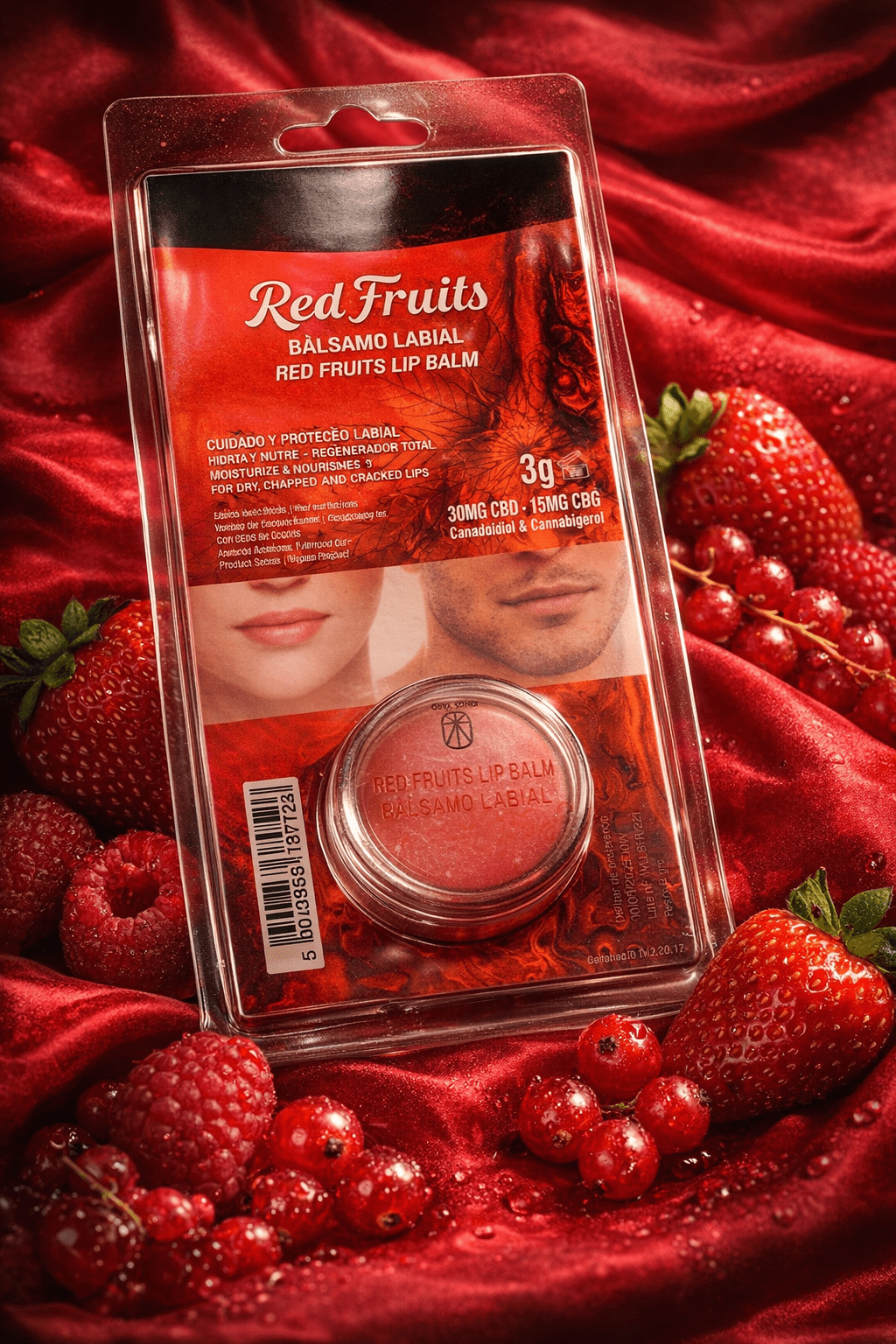 CBDLegalPT Bien-Etre Baume Levres CBD Fruits Rouges