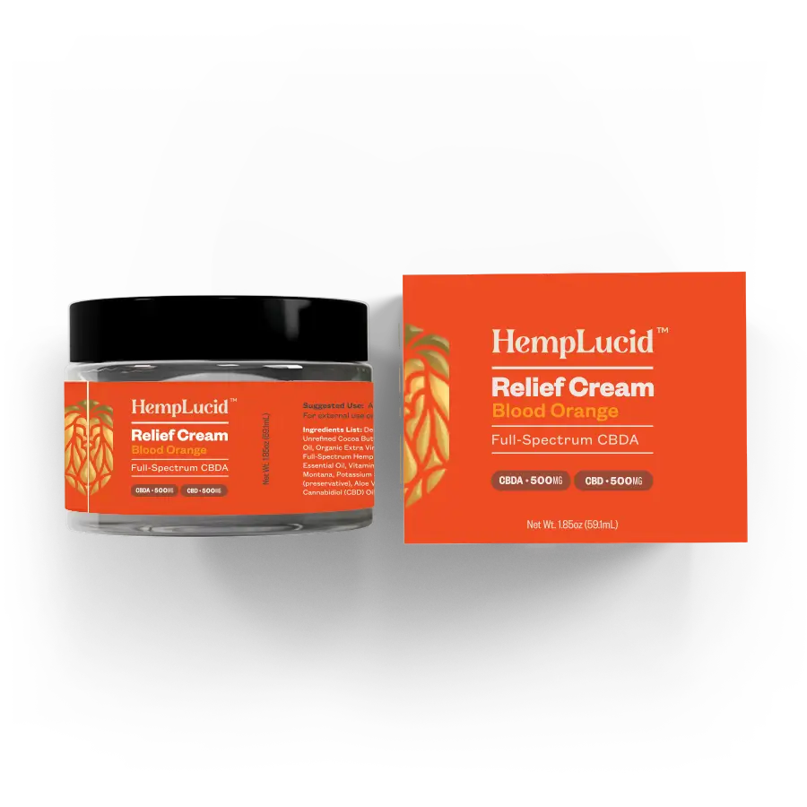 Hemplucid Topicals Crème Corps CBDA CBD 1000mg aloe vera