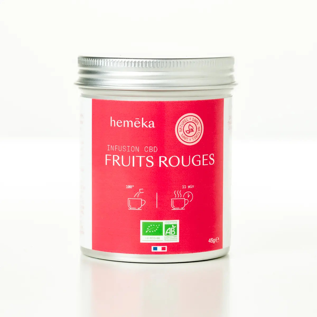 Hemēka Infusion CBD Fruits Rouges tisane 45 g