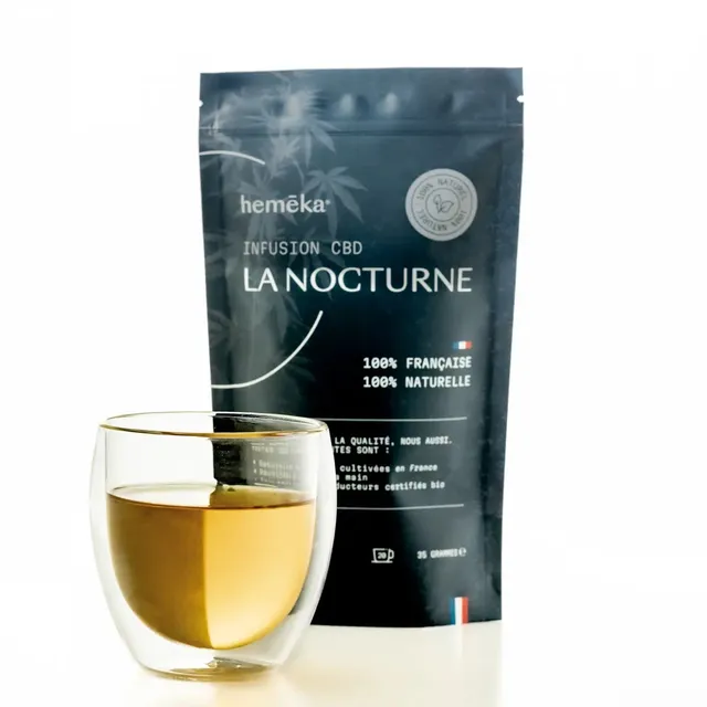 Hemēka Infusion CBD La Nocturne chanvre verveine sommeil