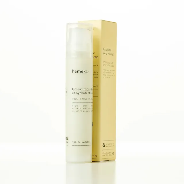Hemēka Crème Réparatrice crème CBD 50 ml karité