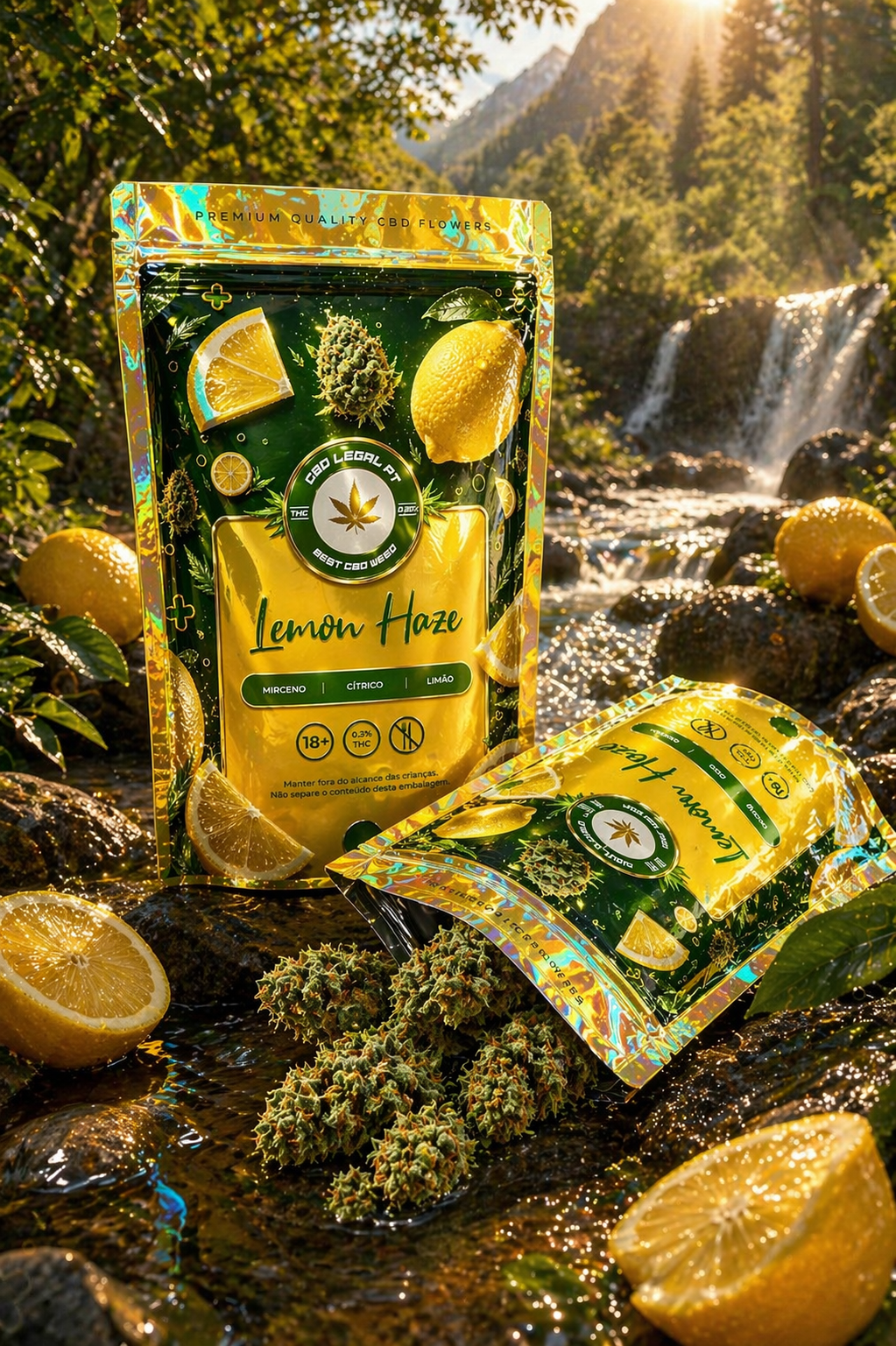 CBDLegalPT Lemon Haze fleur CBD 1g citron