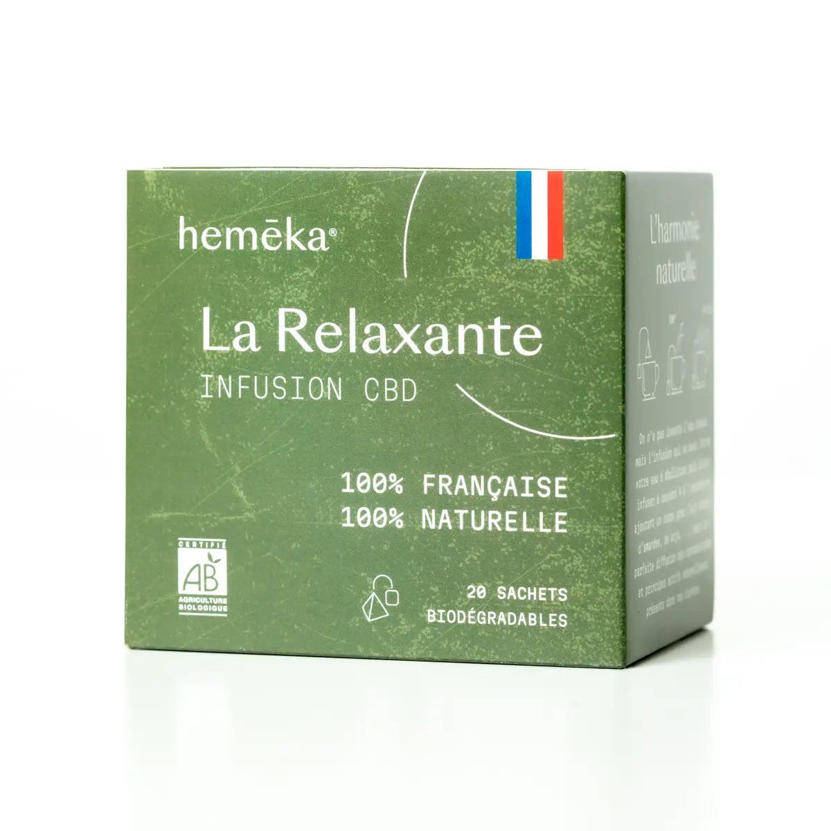 Hemēka Tisane et Infusion CBD La Relaxante 20 sachets