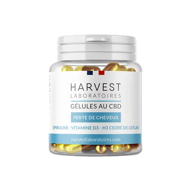 Harvest Gélules CBD Chute cheveux spiruline 30 gélules