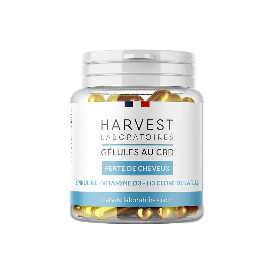Harvest Gélules CBD Chute cheveux spiruline 30 gélules