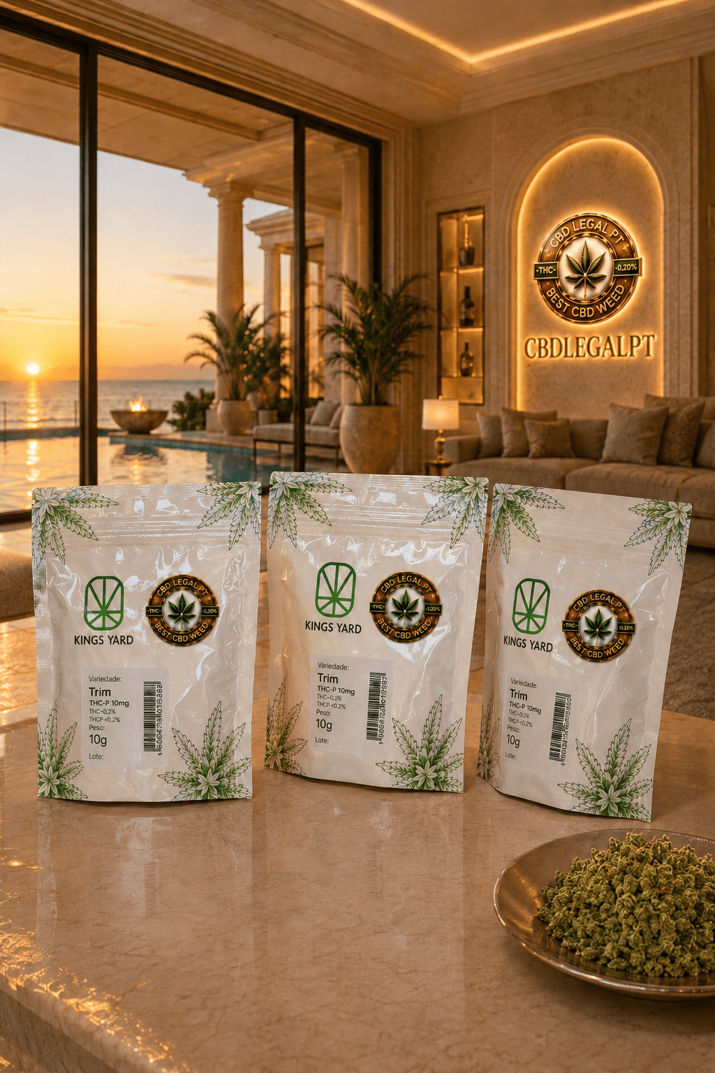 CBDLegalPT Coleção Premium Trim THC-P trim 10 g puissant