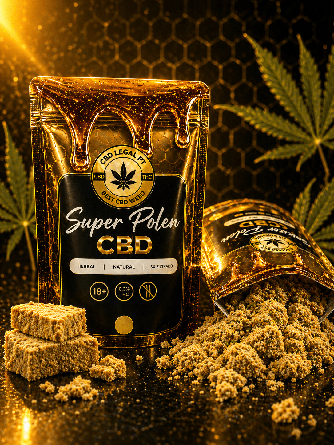 CBDLegalPT Hash Super Pólen CBD 1 g premium