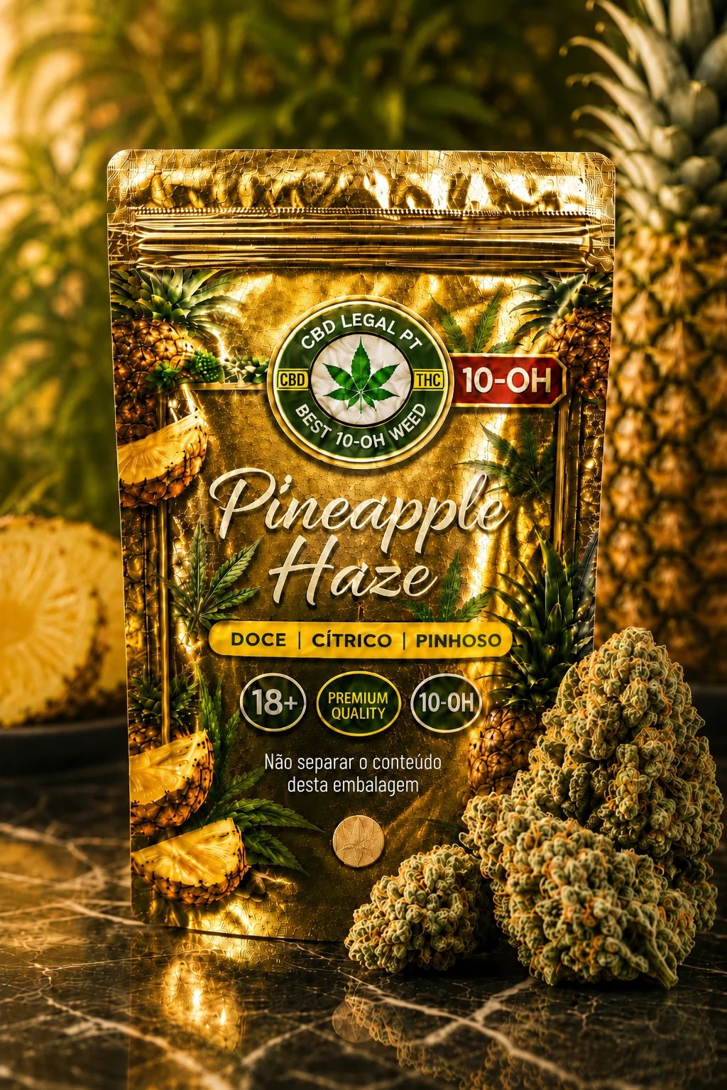 CBDLegalPT Pineapple Haze 10-OH fleur 3,5 g ananas