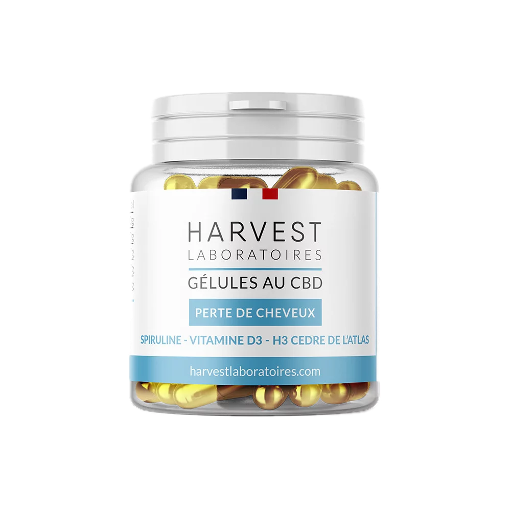 Harvest Gélules CBD Chute cheveux spiruline 30 gélules