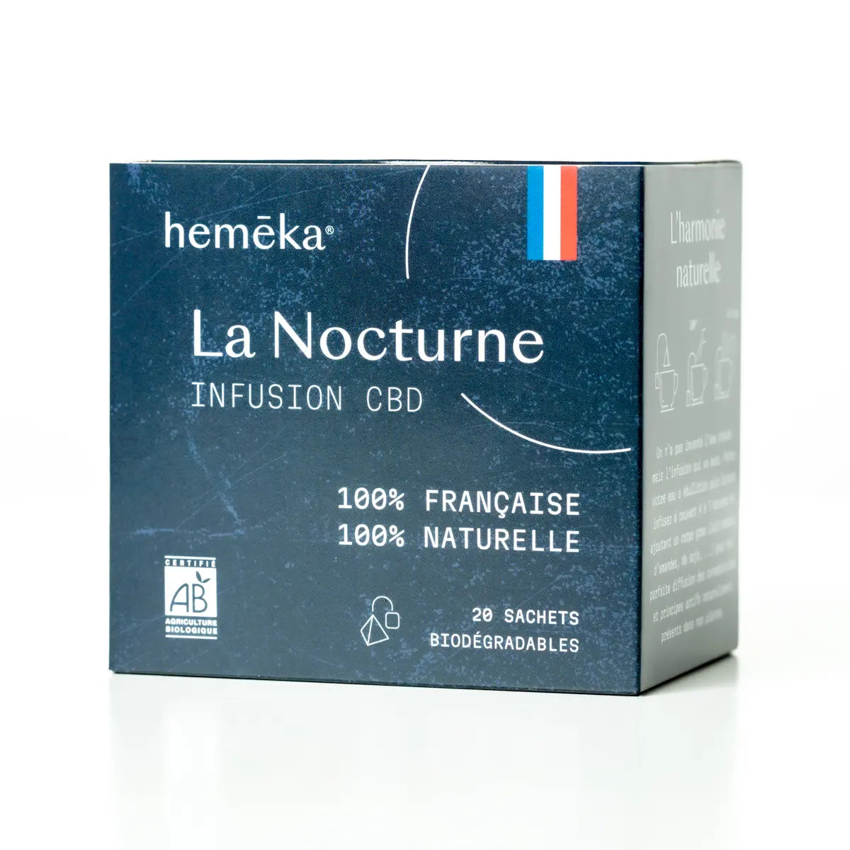 Hemēka La Nocturne tisane CBD nuit 20 sachets