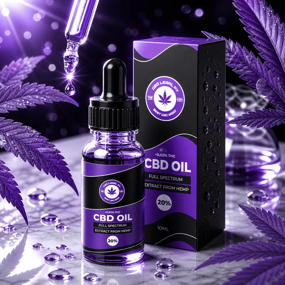 CBDLegalPT Óleos CBD huile CBD 20% 1 flacon forte