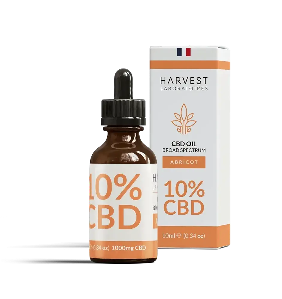 Harvest Laboratories Huile CBD 10% Pêche-Abricot huile 10 ml