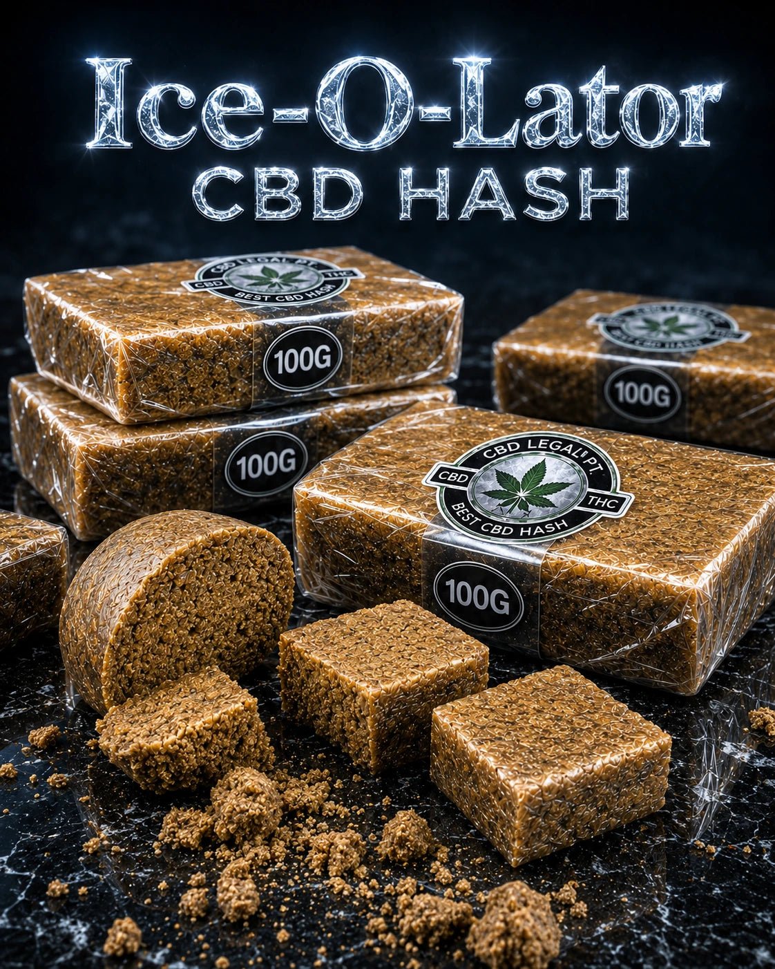 CBDLegalPT Hash CBD Ice-o-Lator résine 1 g 22% CBD