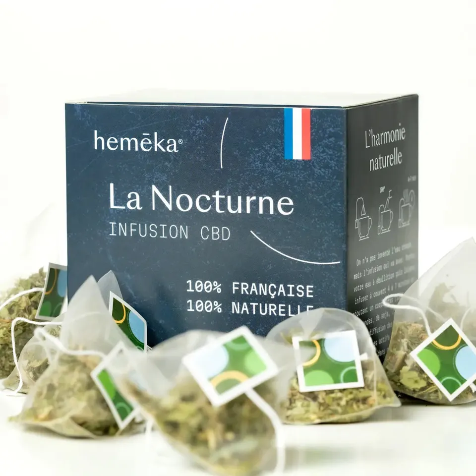 Hemēka La Nocturne tisane CBD nuit 20 sachets