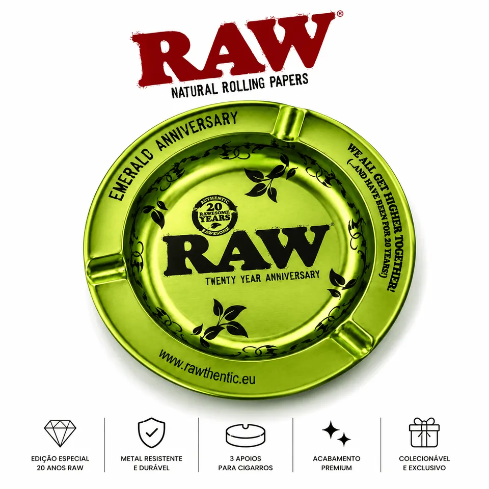 RAW Emerald cendrier métal anniversaire 20 ans