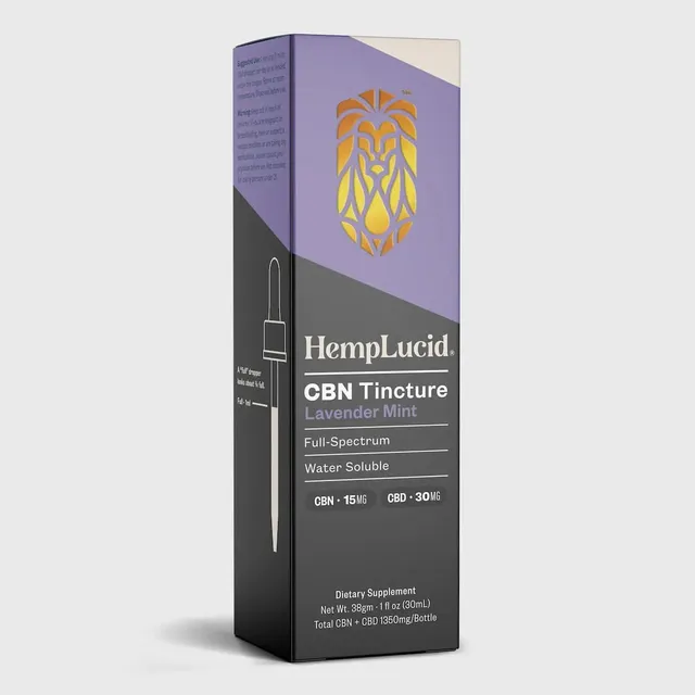 Hemplucid CBD Sleep huile CBD lavande menthe 1350 mg