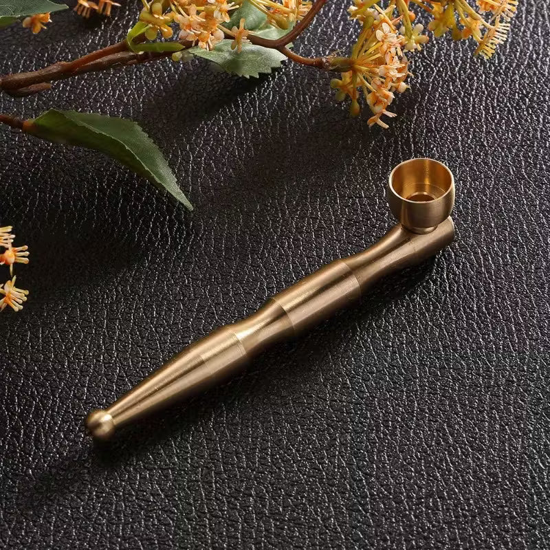 CBDLegalPT Parafernalia Pipe Gold Compacte Herbes
