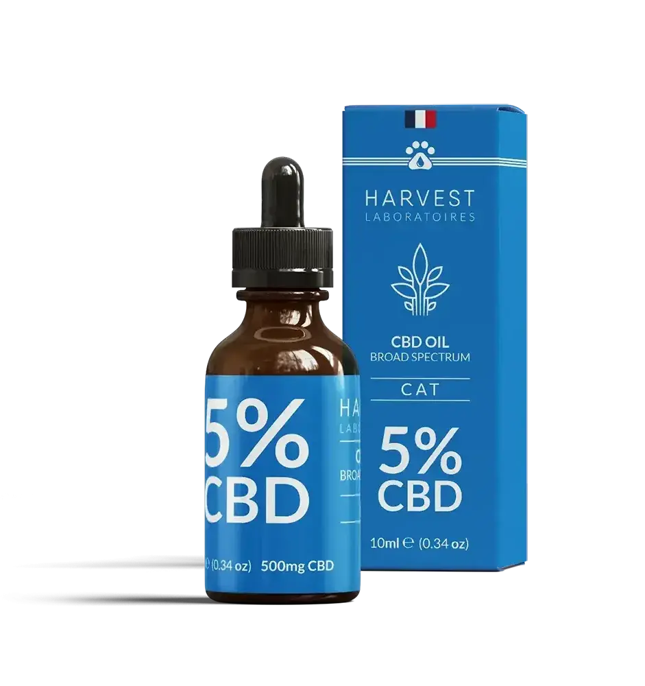 Harvest Laboratories Huile Chat CBD 5% 10 ml arôme thon