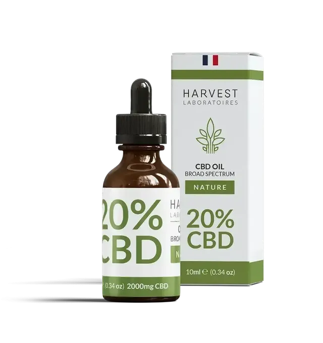 Harvest Laboratories Huile CBD Broad Spectrum 20% 10 ml sans THC
