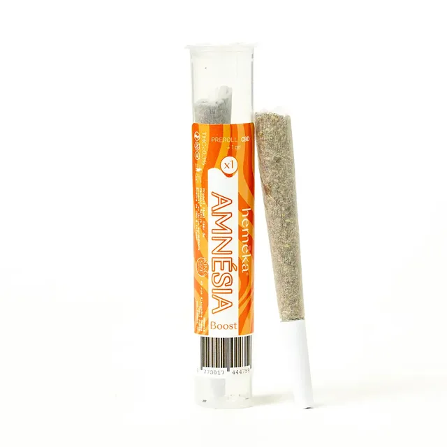 Hemēka Pré-roll CBD Amnesia Boost à l'unité sésame