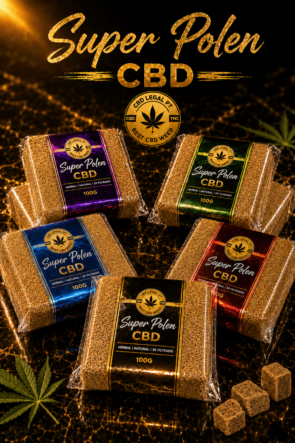CBDLegalPT Hash Super Pólen CBD 1 g premium