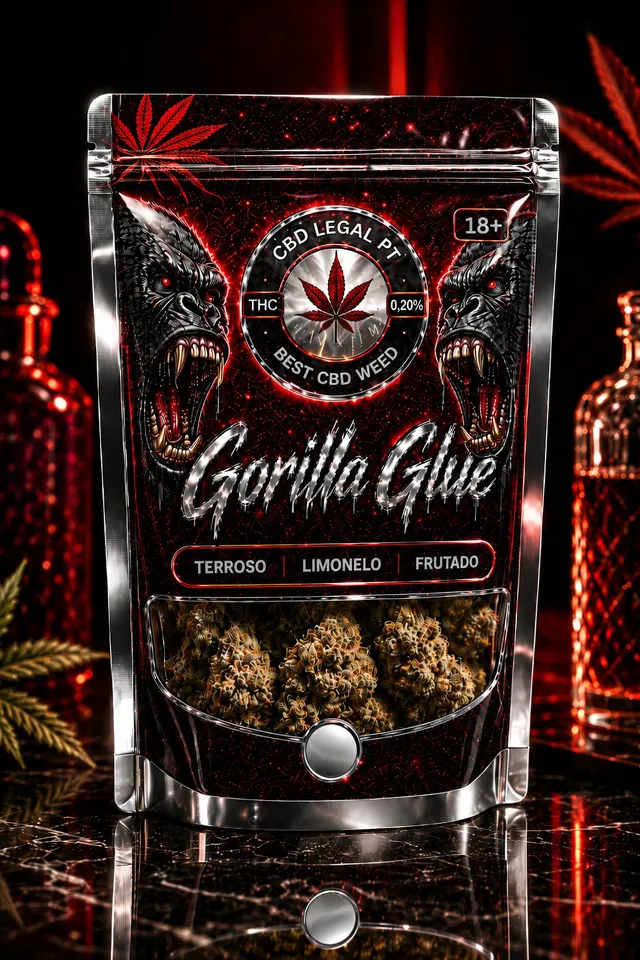 CBDLegalPT Flores CBD Gorilla Glue fleur 1 gramme premium
