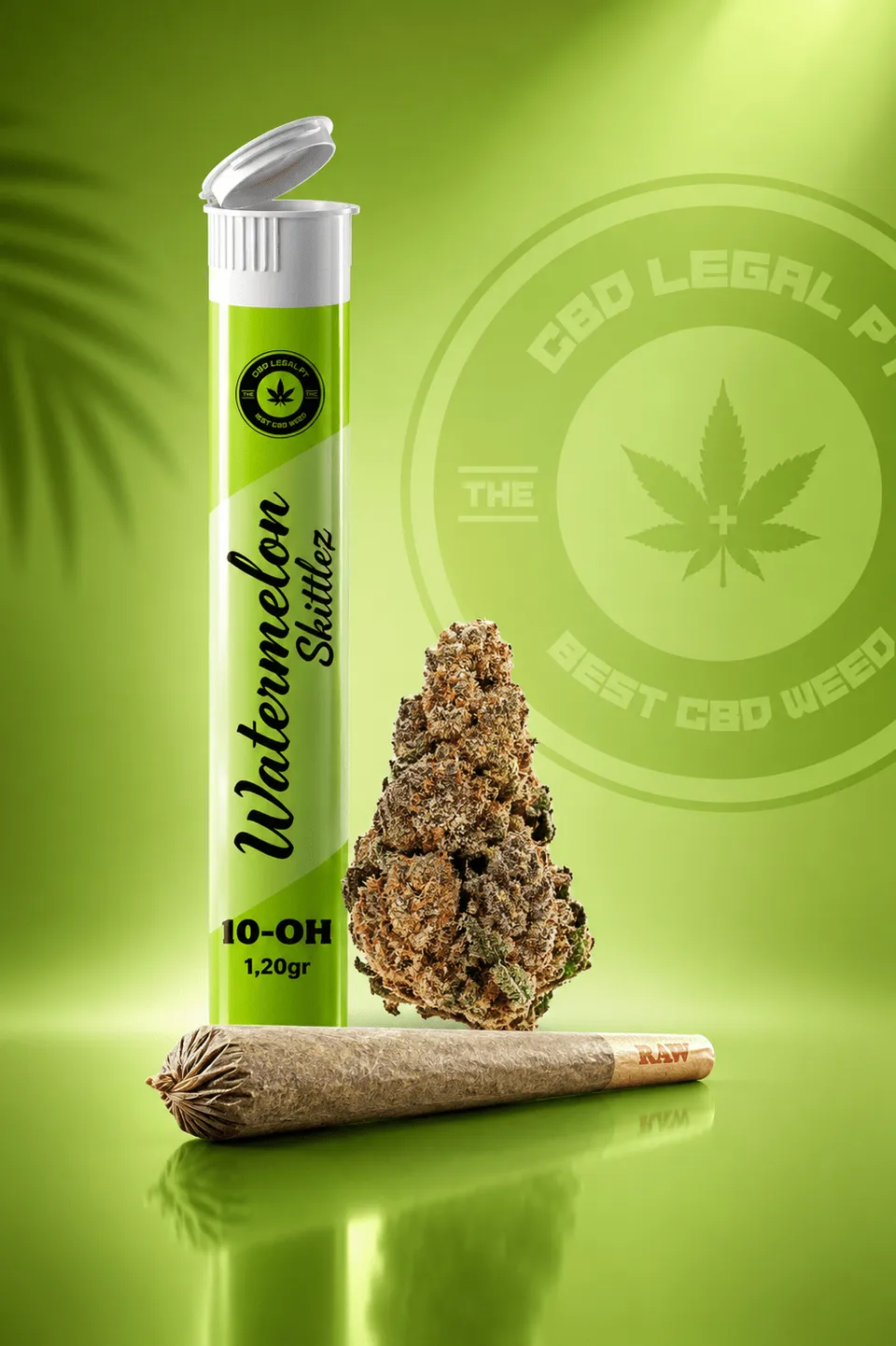 CBDLegalPT 10-OH pré-roulé Watermelon Skittlez 1,2 g