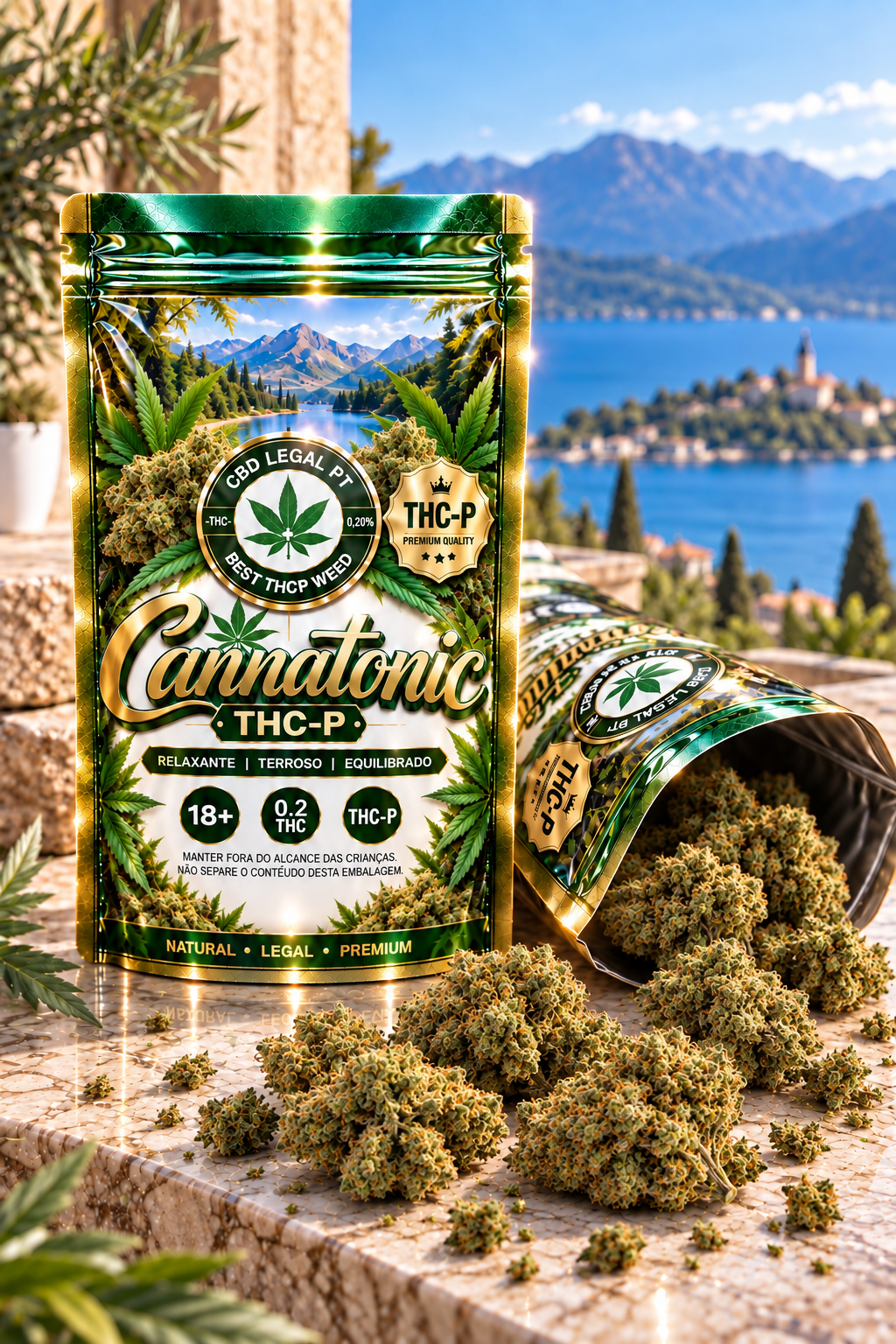 CBDLegalPT Coleção Premium Cannatonic fleur THC-P 3,5 g