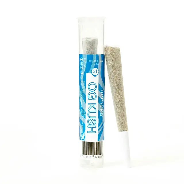 Hemēka Fleurs CBD Pré-roll OG Kush à l'unité boisé
