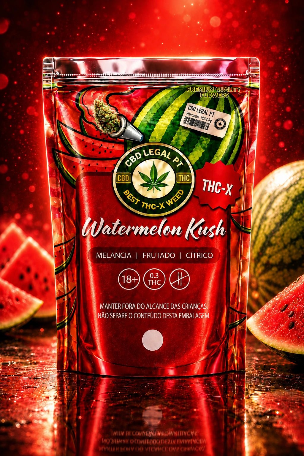 CBDLegalPT Flores THC-X Watermelon Kush fleur THC-X 3,5 g