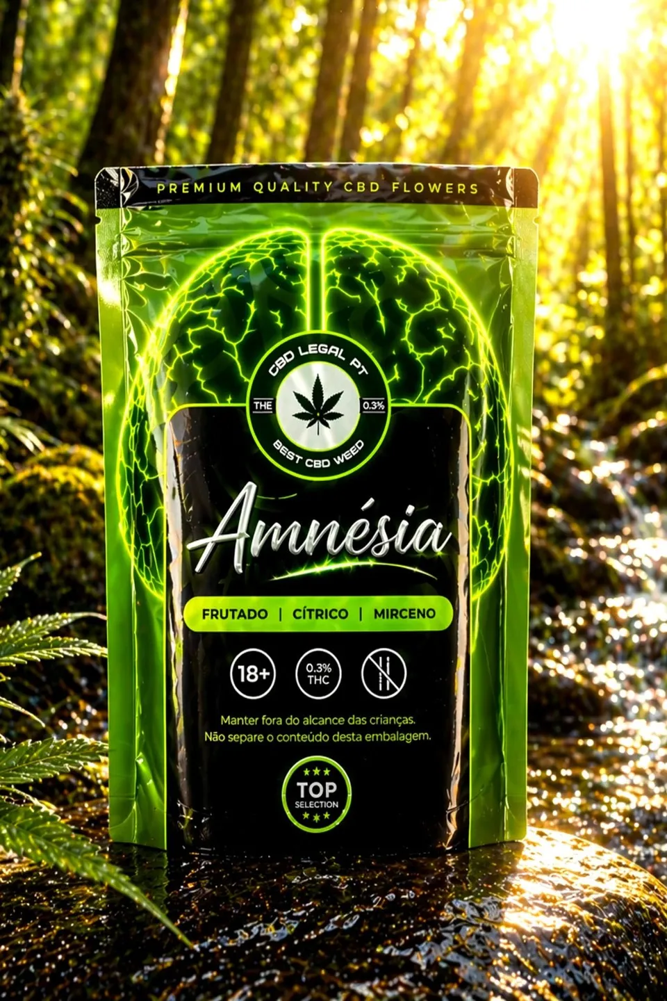 CBDLegalPT Flores CBD Fleur Amnésia 1 g fruitée