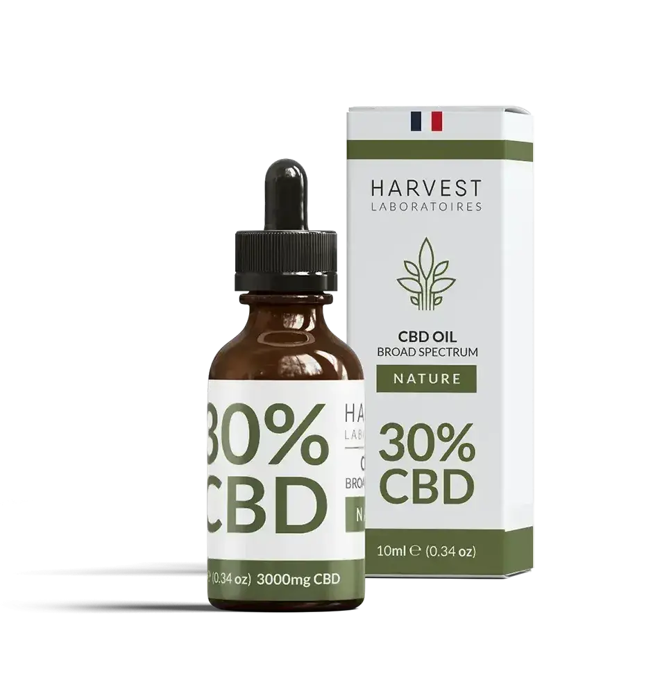 Harvest Laboratories Huile CBD 30% Broad Spectrum 10 ml sans THC