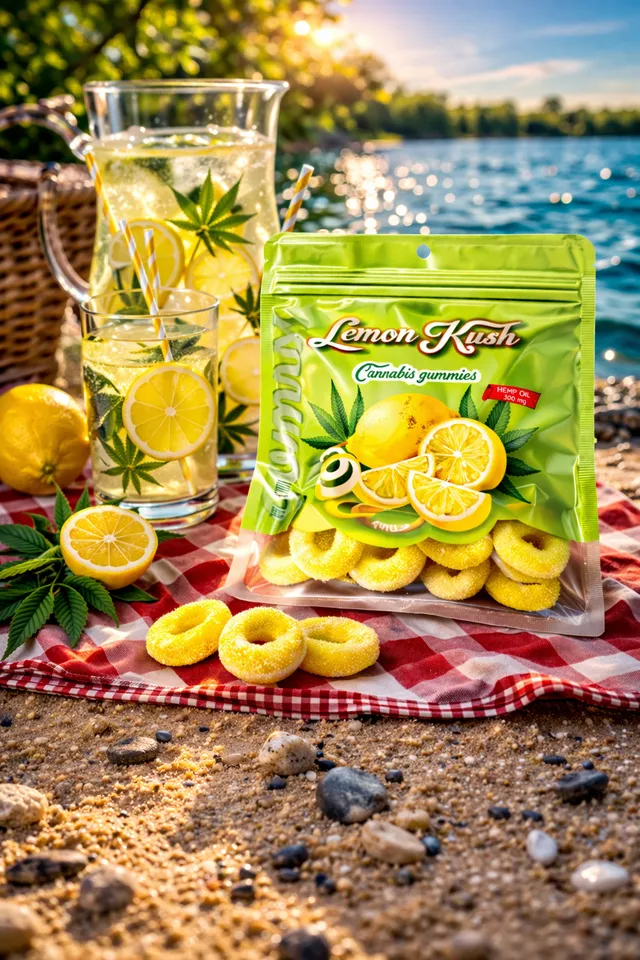 CBDLegalPT Bem-Estar gummies CBD lemon kush 1 paquet