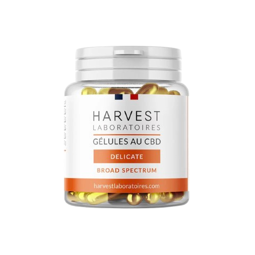 Harvest Laboratories Gélules CBD Cure Délicate 30 gélules 750 mg