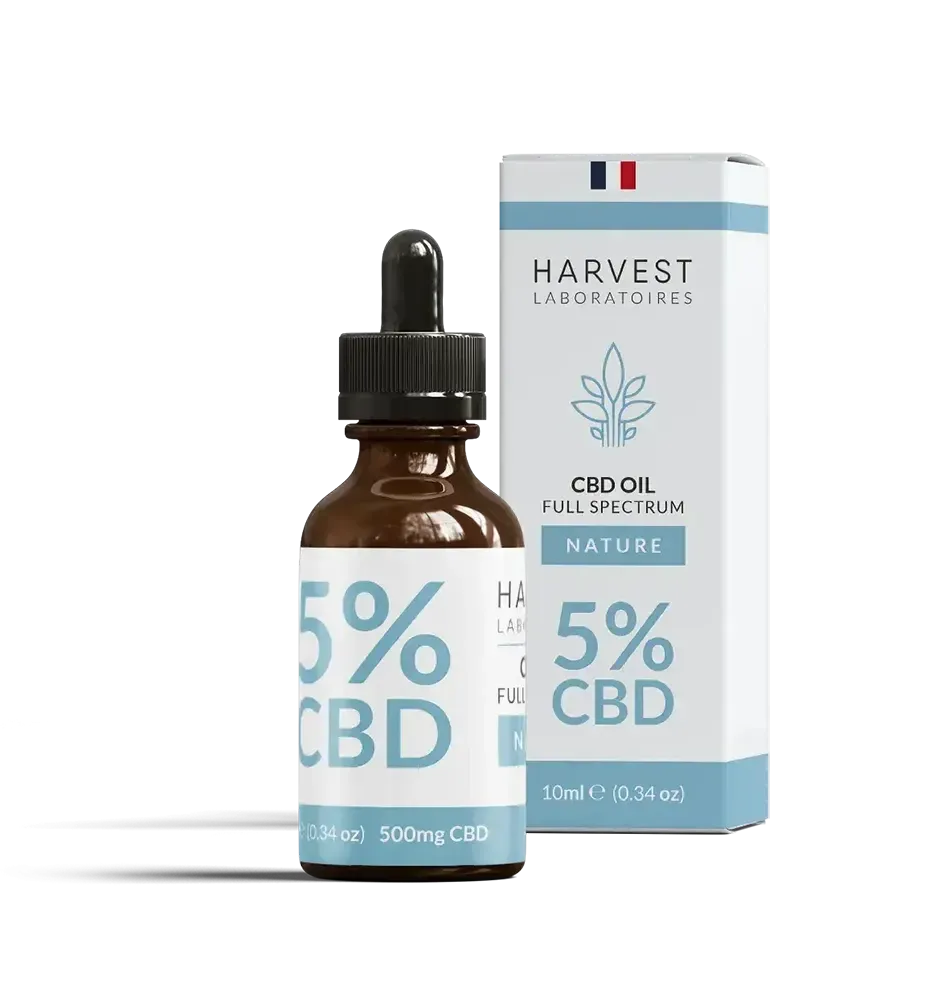 Harvest Laboratories Huile CBD Full Spectrum 5% Naturel 10 ml