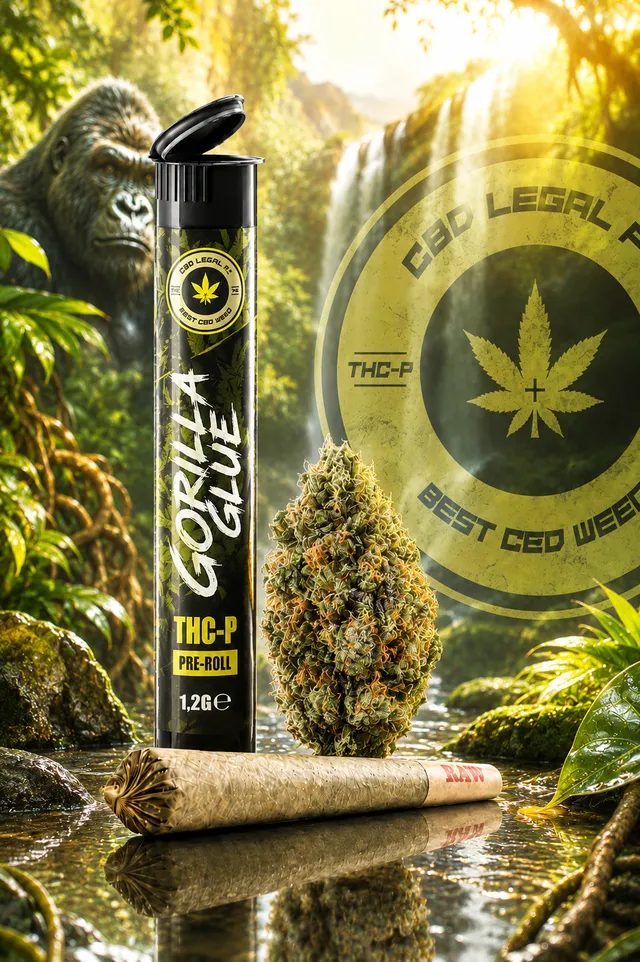 CBDLegalPT Coleção Premium Pré-roulé THC-P Gorilla Glue 1,2 g