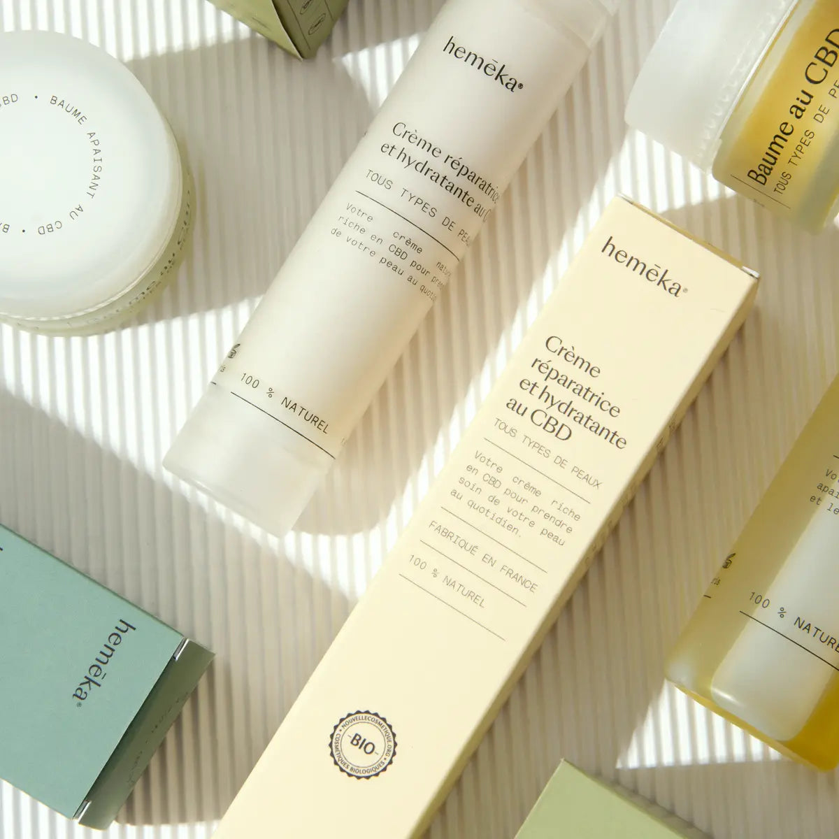 Hemēka Pack Trio cosmétiques soin CBD lot 3 articles
