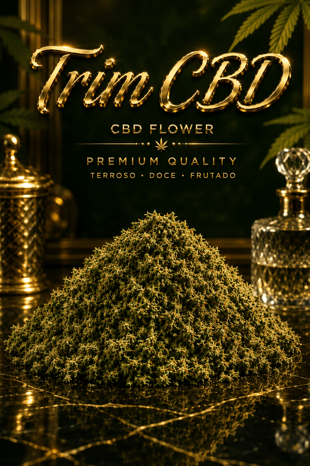 CBDLegalPT Flores CBD Trim de CBD trim 10 g fruité