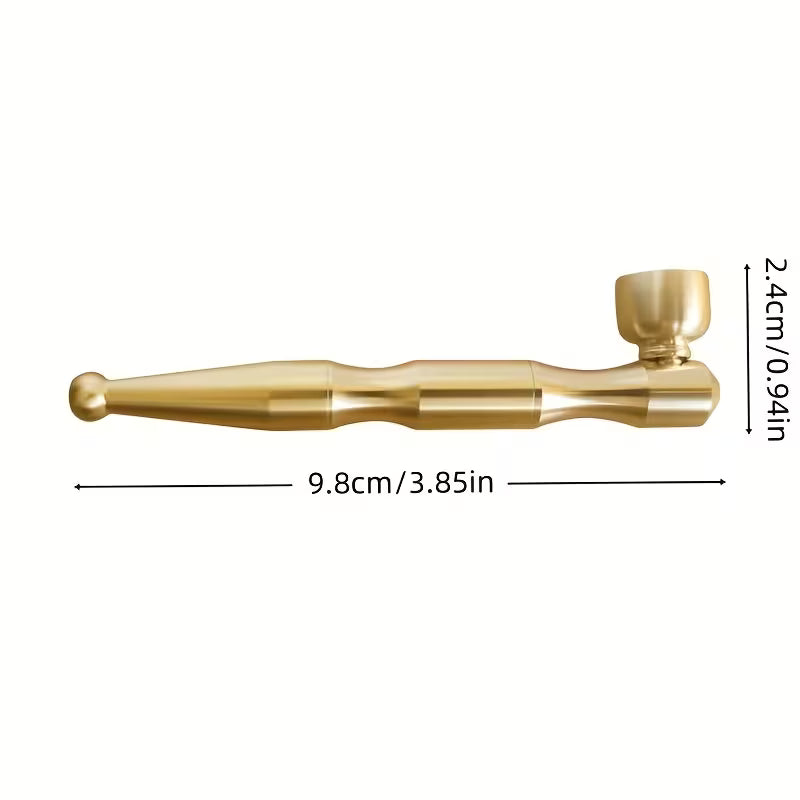 CBDLegalPT Parafernalia Pipe Gold Compacte Herbes