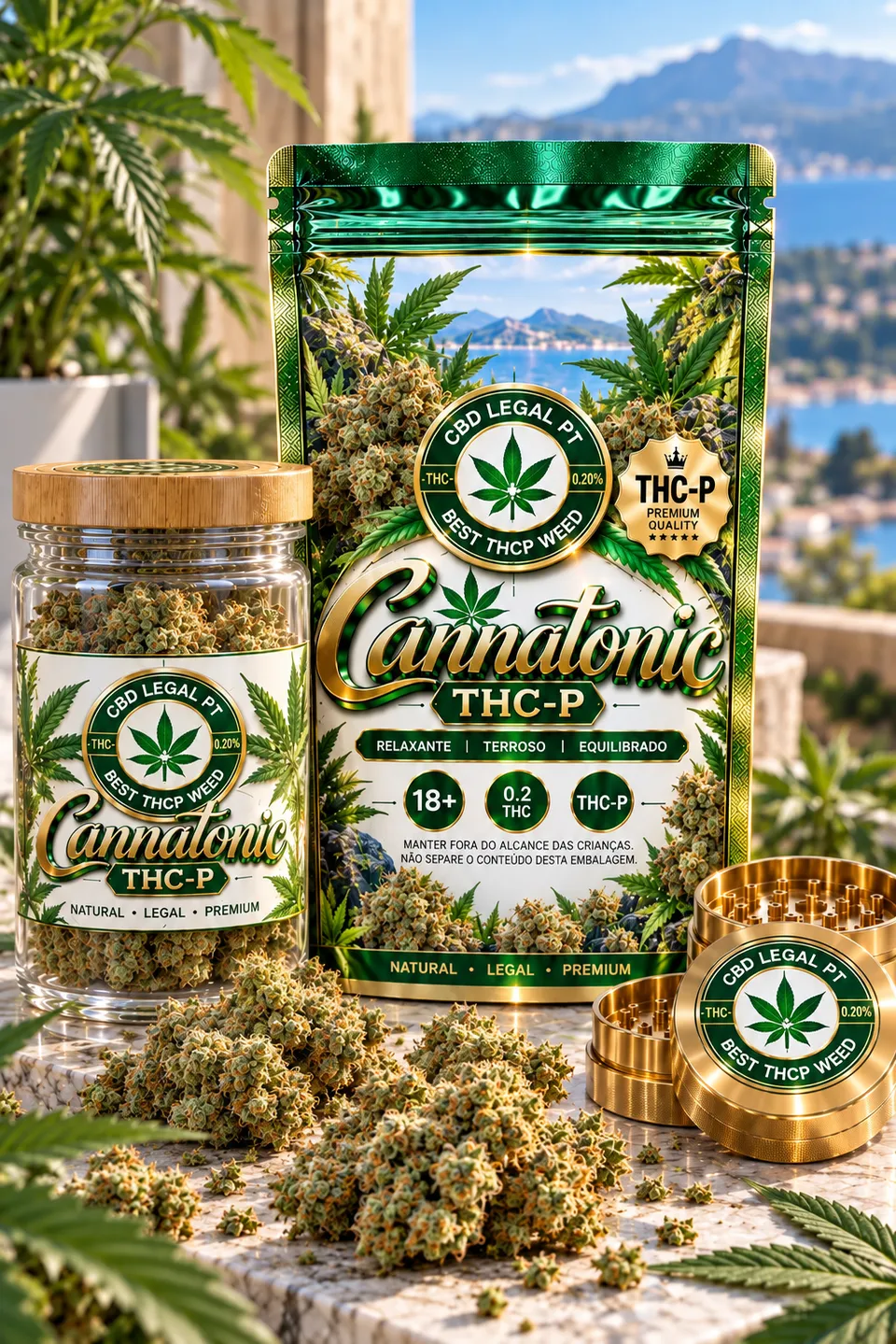 CBDLegalPT Coleção Premium Cannatonic fleur THC-P 3,5 g