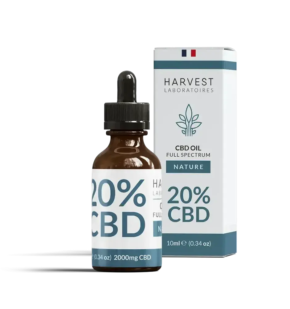 Harvest Laboratories Huile CBD 20% Full Spectrum 10 ml naturel